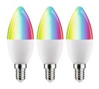 Paulmann Ampoule LED E14 29152 Standard 230 V Smart Home Zigbee RGBW+ 3×470lm 3×5W dépoli