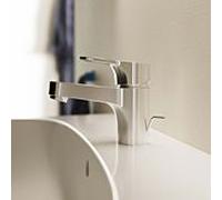 Standard idéal Cerabase H60 mitigeur lavabo BD393AA chromé , avec garniture de vidange métallique, projection 106mm