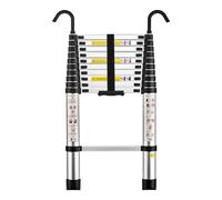 STANEW Échelle Télescopique 3,2M en Aluminium Bricolage Pliable, Charge Maximale 150kg