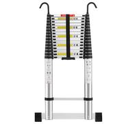 STANEW Échelle Télescopique 6,2M en Aluminium Bricolage Pliable, Accoudoir Amovible, Extensible Unique Droite Multi-Fonction Ladder,Charge Maximale 150kg