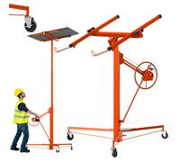 STANEW Leve Plaque Placo Pliable pour Plaques de Plâtre Lève-panneaux XXL Charge 68kg Hauteur 140-325 cm Orange