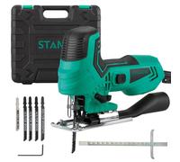 STANEW Scie sauteuse 650 watts, 5 lames de scie sauteuse, 3000 tr/min, scie sauteuse électrique, neuf