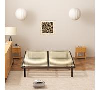 Stanew Sommier 140x190cm - Hauteur de 29 cm - Sommier à Lattes pour Adulte - 2x14 Lattes -9 Pieds Inclus - Lit Lit 140 x 190 avec Sommier