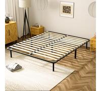 Stanew Sommier 160x200cm - Hauteur de 29 cm - Sommier à Lattes pour Adulte - 2x14 Lattes -9 Pieds Inclus - Lit 160 x 200 avec Sommier