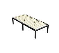 Stanew Sommier 90x190 |14 Lattes | Hauteur 29 cm | Sommiers à Lattes avec 6 Pieds pour Adulte | Cadre de Lit 90x190 avec Sommier | Lit 1 Personne en Métal pour Chambre ou Appartement