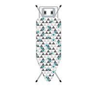 STANEW Table à Repasser 120 x 45 cm,Planche à Repasser Pliable,Système Anti-Fermeture,Hauteur Réglable,avec Housse en 100% Coton,Support de Fer Intégré, Pieds Antidérapants(Triangle)
