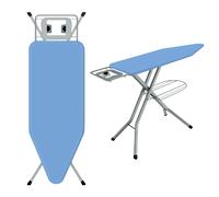 STANEW Table à repasser pliable 120 x 45 cm, adaptée aux fers à vapeur, anti-pincement