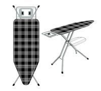 STANEW table repasser 120x45cm pliable, hauteur réglable, housse coton, support fer intégré