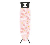 STANEW table repasser 122x38cm pliable, hauteur réglable, housse coton, rose