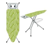 STANEW Table repasser pliable 120x45 cm - housse coton, repose-fer, antidérapant (Feuille