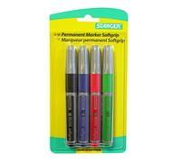 Stanger 712504 silverline-lot de 4 m250 permanents rechargeables 1-3 mm avec poignée noir