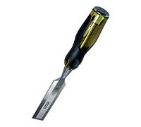 Stanley 0-16-262 Dynagrip Ciseau Pour Bois 30 Mm Gamme Fatmax - Indémanchable Et Incassable - Usage Intensif - Poignée Ergonomique Bi Matière - Lame Qualité Pro En31 - Lame Traversante Jaune