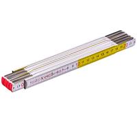 Stanley Mesure pliante 0-35-458 en bois blanc-jaune 2 m x 17 mm