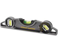 Stanley 0-43-609 FatMax Pro Torpedo Niveau 25cm, aluminium, magnetique