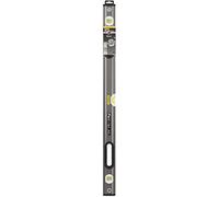 STANLEY 0-43-636 Xl Niveau 90 Cm - Gamme FATMAX - Corps Aluminium - 3 Fioles Réversibles - Semelle Usinées - Revêtement Anti-Abrasion - Poignée Bi Matière - Précision +/- 0,5Mm