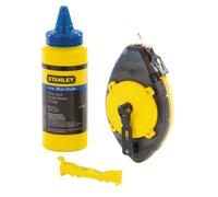 Stanley 0-47-465 Powerwinder Craie Ligne, Niveau & Bleu Constructeurs Craie