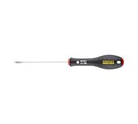 STANLEY 0-65-017 Tournevis, 4 X 100 Mm - Gamme FATMAX - Fabriqué En France - Lame En Acier - Liaison Quasi Incassable - Poignée Soft-Grip - Sablage De L'Empreinte