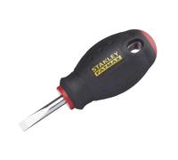 STANLEY 0-65-400 Tournevis Électricien 5,5 X 30 Mm Gamme FATMAX - Fabriqués En France - Lame En Acier - Sablage De L'Empreinte - Poignée Soft Grip - Liaison Quasi Incassable - Anticorrosion