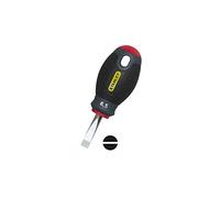 STANLEY 0-65-400 Tournevis Électricien 5,5 X 30 Mm Gamme FATMAX - Fabriqués En France - Lame En Acier - Sablage De L'Empreinte - Poignée Soft Grip - Liaison Quasi Incassable - Anticorrosion