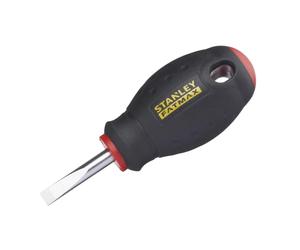 STANLEY 0-65-400 Tournevis Électricien 5,5 X 30 Mm Gamme FATMAX - Fabriqués En France - Lame En Acier - Sablage De L'Empreinte - Poignée Soft Grip - Liaison Quasi Incassable - Anticorrosion