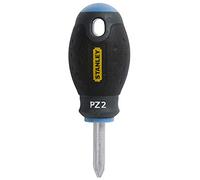 STANLEY 0-65-409 Tournevis Pozidriv No. 2 Pz2 X 30 Mm - Gamme FATMAX - Fabriqués En France - Lame En Acier - Sablage De L'Empreinte - Poignée Soft Grip - Liaison Quasi Incassable - Anticorrosion
