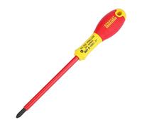 STANLEY 0-65-416 Gamme FATMAX Tournevis Isolé Ph2 125 Mm - Fabriqués En France - Lame En Acier - Revêtement Polyamide Anticorrosion - Poignée Soft Grip - Liaison Quasi Incassable