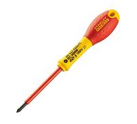 STANLEY 0-65-417 Tournevis Isolé Pz0 75 Mm - Gamme FATMAX - Fabriqués En France - Lame En Acier - Revêtement Polyamide Anticorrosion - Poignée Soft Grip - Liaison Quasi Incassable