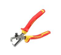 STANLEY 0-84-010 Pince À Dénuder 170mm Isolée 1000 V - Gamme FATMAX - Poignée Bi matière Certifié - Tête Chromée Inoxydable - Taillants Trempés Haute Fréquence - Normes en 60900, IEC/CEI 900, Vde 0680