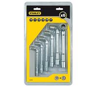 Jeu de 6 clés à pipe débouchée STANLEY 0-86-699 6x6 pans