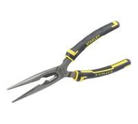 Stanley 0-89-870 Pince Universelle Long Nose 200 Mm Gamme FatMax - Fabriqués En France - Acier Trempé - Poignée Bi Matière - Conforme Aux Normes Din 5745 Et NF E 73-102
