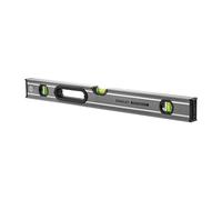 STANLEY 043624 FatMax Niveau 60 Cm - Gamme FATMAX - Corps Aluminium - 3 Fioles Réversibles - Semelle Usinées - Revêtement Anti-Abrasion - Poignée Bi Matière - Précision +/- 0,5Mm