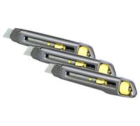 Stanley 1-10-018 Cutter 18 mm Interlock (Lot de 3)