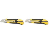 Stanley 1-10-425 Cutter 25 mm bi-matière (Lot de 2)