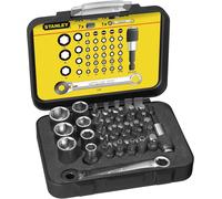 Stanley 1-13-907 Jeu de embouts 1/4" avec cliquet Expert, 40 pieces
