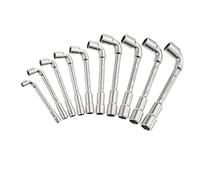 STANLEY 1-17-383 Clé à pipe débouchée 6 x 6 pans en L - Acier Chromé - Normes ISO et DIN - Profil maxiDrive 8, 10, 11, 12, 13, 16, 17, 18 et 19 mm - Jeu de 10 pièces