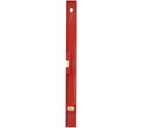 STANLEY 1-42-253 Niveau Rectangulaire Tmlh 60 Cm Fabriqué En France- Niveau Rectangulaire En Aluminium Léger Et Résistant - 3 Fioles Antichocs - 2 Semelles Usinées - Précision +/- 1Mm/M
