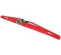 Stanley 1-42-314 Niveau Trapézoïdal Mlh 60 cm Gamme FatMax - Fabriqués en France - Structure Aluminium - Léger - Base Large - Grande Fiole Horizontale -Ergonomique - Semelle Usinée Noir/Rouge
