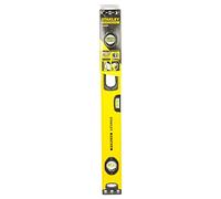 STANLEY 1-43-524 Niveau 60 cm - Gamme FATMAX - Structure en Aluminium Renforcé- 3 Fioles Haute Visibilité - 2 Semelles Usinées -2 Poignées Bi matière