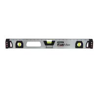 STANLEY 1-43-556 Niveau Magnétique 120Cm Gamme FATMAX - Corps En Aluminium - Absorbeur De Chocs - Grande Fiole Centrale Plus Visible - Semelle Magnétique - Précision 0.5Mm/Mètre