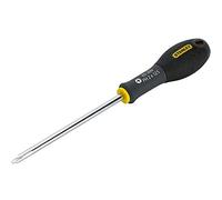 STANLEY 1-65-209 Gamme FATMAX Tournevis À Tête Cruciforme 2 125 Mm - Fabriqué En France - Utilisation Professionnelle - Grande Résistance - Sablage De L'Empreinte - Poignée Soft Grip