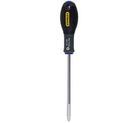 STANLEY 1-65-338 Tournevis Pozidriv Pz 3X150Mm - Gamme FATMAX - Fabriqués En France - Lame En Acier - Sablage De L'Empreinte - Poignée Soft Grip - Liaison Quasi Incassable - Finition Anticorrosion