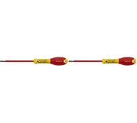 Stanley 1-65-412 - Tournevis Électricien - Gamme FatMax Isolé 1000 V Electricien 4X100Mm - Fabriqué En France - Normé - Poignée Soft-Grip - Lame En Acier - Couche En Polyamide (Lot de 2)