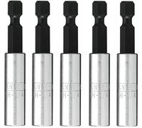Stanley 1-68-732 Porte-embout magnétique 1/4" 60mm, 5pcs