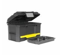 Stanley 1-70-316 Boîte Touch Latch 481 x 279 x 287mm avec Tiroir Profond - Polypropylène Robuste - Ouverture Une main - Large Poignée Bi matière - Plateau Porte-Outils - Vendu Sans Outils, Multicolor