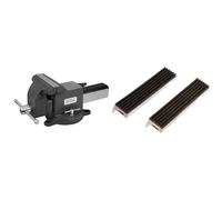 Stanley 1-83-068 etau d'etabli Acier à mâchoire de 85mm de Profond et Ecartement Jusqu'à 150mm & BGS 3045 | Mors de protection pour étau | aluminium | largeur 150 mm | 2 pièces