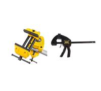 Stanley 1-83-069 etau d'Établi Sur Rotule - Ecartement 75 mm 25 kg & Fmht0-83232 Serre-Joint M 150 Gamme FatMax - Travaux De Précision - Patin De Protection Amovibles - Rainure En V