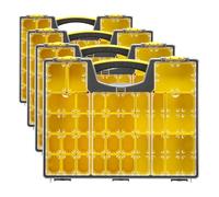 STANLEY 1-92-748 Profi Organiseur avec 25 compartiments, Multicolore (Lot de 4)