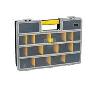 STANLEY 1-92-762 Organiseur Avec 25 Compartiments - Couvercle Abs Antichocs - Corps En Polypropylène - 8 X 45,7 X 33Cm - Séparateurs De Compartiments Amovibles - Poignée Moulée