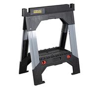 Stanley Tréteaux 1-92-980 Gamme Fatmax 1150 kg/paire – Pieds ajustables bi-matière – Pliable Noir