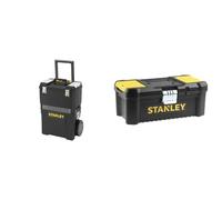 Stanley 1-93-968 Centre de Projet mobile - Éléments Autonomes - Organiseurs Sur Le Couvercle & Stst1-75515 Boîte À Outils Avec Plateau Porte-Outils Amovible - 2 Organiseurs